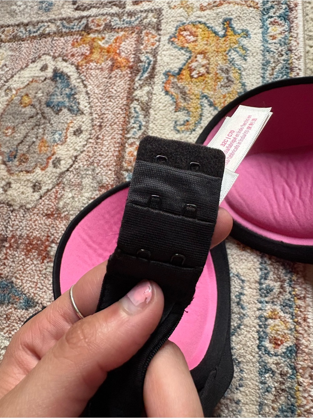 PINK Victoria's Secret Black Molded PushUp Bra Wear Everywhere Strapless Pushup - Picture 7 of 9